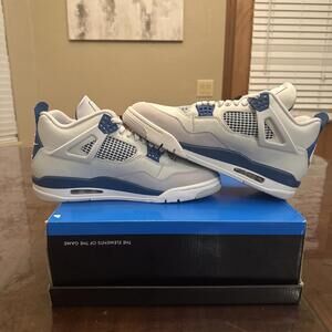 Nike Air Jordan 4 Retro Military Blue B-GRADE Shoes FV5029-141 Sz 11 See picture